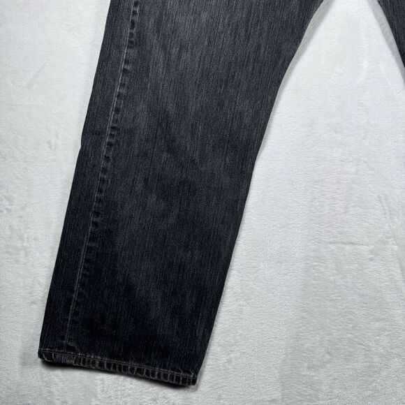 Levis 501xx Jeans 40x32 Straight Leg Button‎ Fly Mens Black Denim (36X28) - Picture 3 of 14